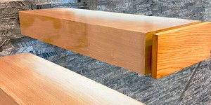 Каменная стена за лестницей фото 3D панели Мрамор RKS Slate Woody Grey Classic заказать облицовочный камень для стен (5)