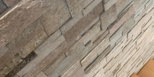 Каменная стена у лестницы заказать 3D панели RKS SLATE Кварцит Beige Slate (3)