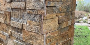 Подпорные стены и цоколь из каменной мозаики заказать 3D панели RKS SLATE Кварцит Multi Quartz Modern (5)