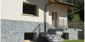 Цоколь из камня натурального фото 3D панель RKS SLATE Кварцит Grey Quartz Country заказать с доставкой (4)