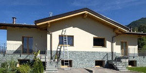 Цоколь из камня натурального фото 3D панель RKS SLATE Кварцит Grey Quartz Country заказать с доставкой (5)