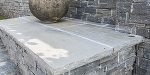 Цоколь из камня натурального фото 3D панель RKS SLATE Кварцит Grey Quartz Country заказать с доставкой (6)