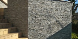 Подпорные стены из камня фото 3D панели RKS SLATE Кварцит Grey Slate Classic купить в РКС Клинкер (1)
