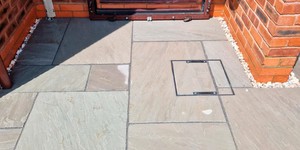Не скользкая Плитка из песчаника для улицы и входной зоны от RKS SLATE Belgian Grey купить по лучшей цене (5)
