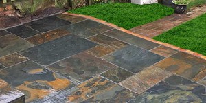 Плитка разноцветная из натурального сланца для тротуара RKS SLATE Сланец Kund Multicolor Natural купить