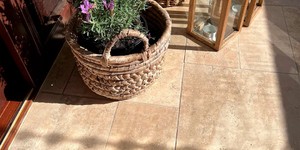 Универсальная каменная плитка из травертина Classic Cross Cut мощение дорожек, отделка стен фасада и интерьера (1)
