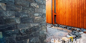 Плитка под скалу для цоколя и фасада купить Сланец черный RKS SLATE Black Mushroom (1)